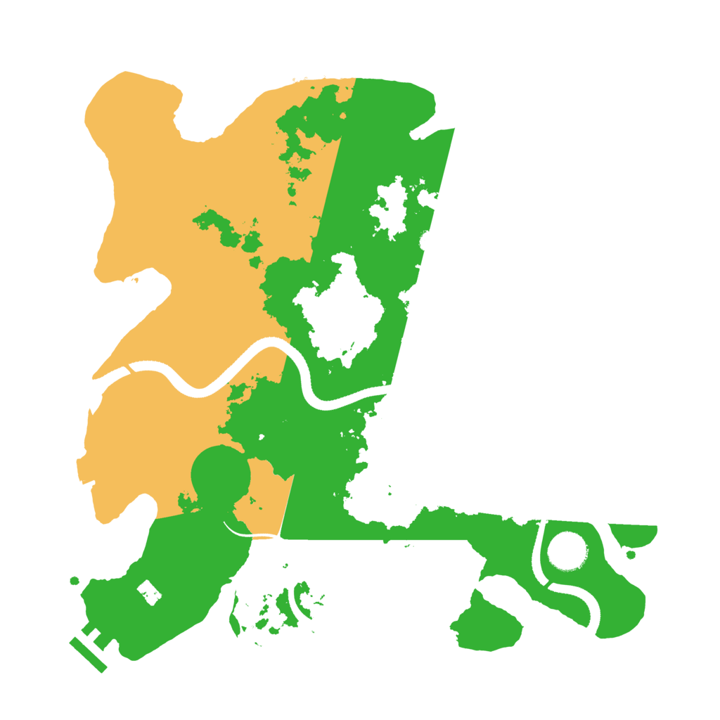 Biome Rust Map: Procedural Map, Size: 3250, Seed: 2019689436