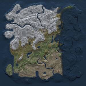 Thumbnail Rust Map: Procedural Map, Size: 4500, Seed: 740645957, 15 Monuments