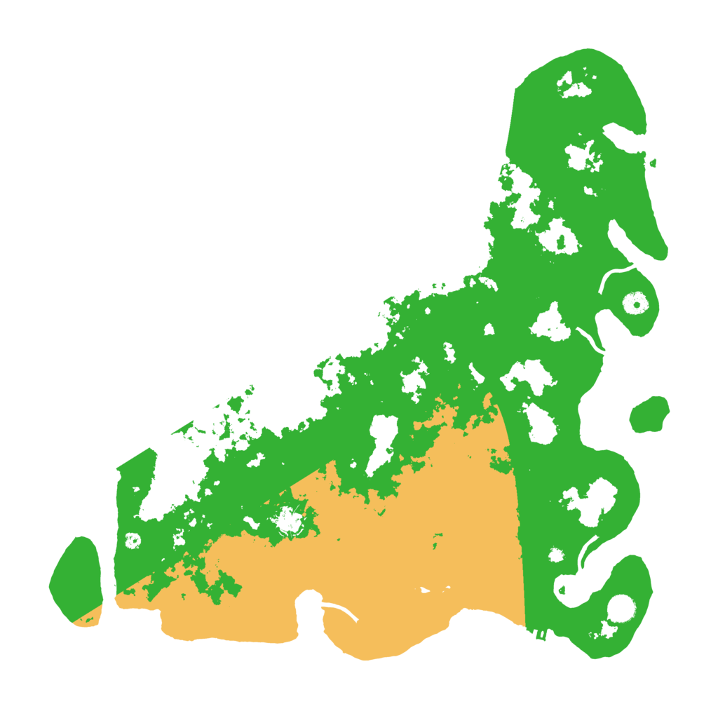 Biome Rust Map: Procedural Map, Size: 4500, Seed: 740645957