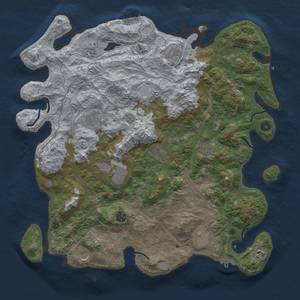 Thumbnail Rust Map: Procedural Map, Size: 4500, Seed: 740645957, 18 Monuments