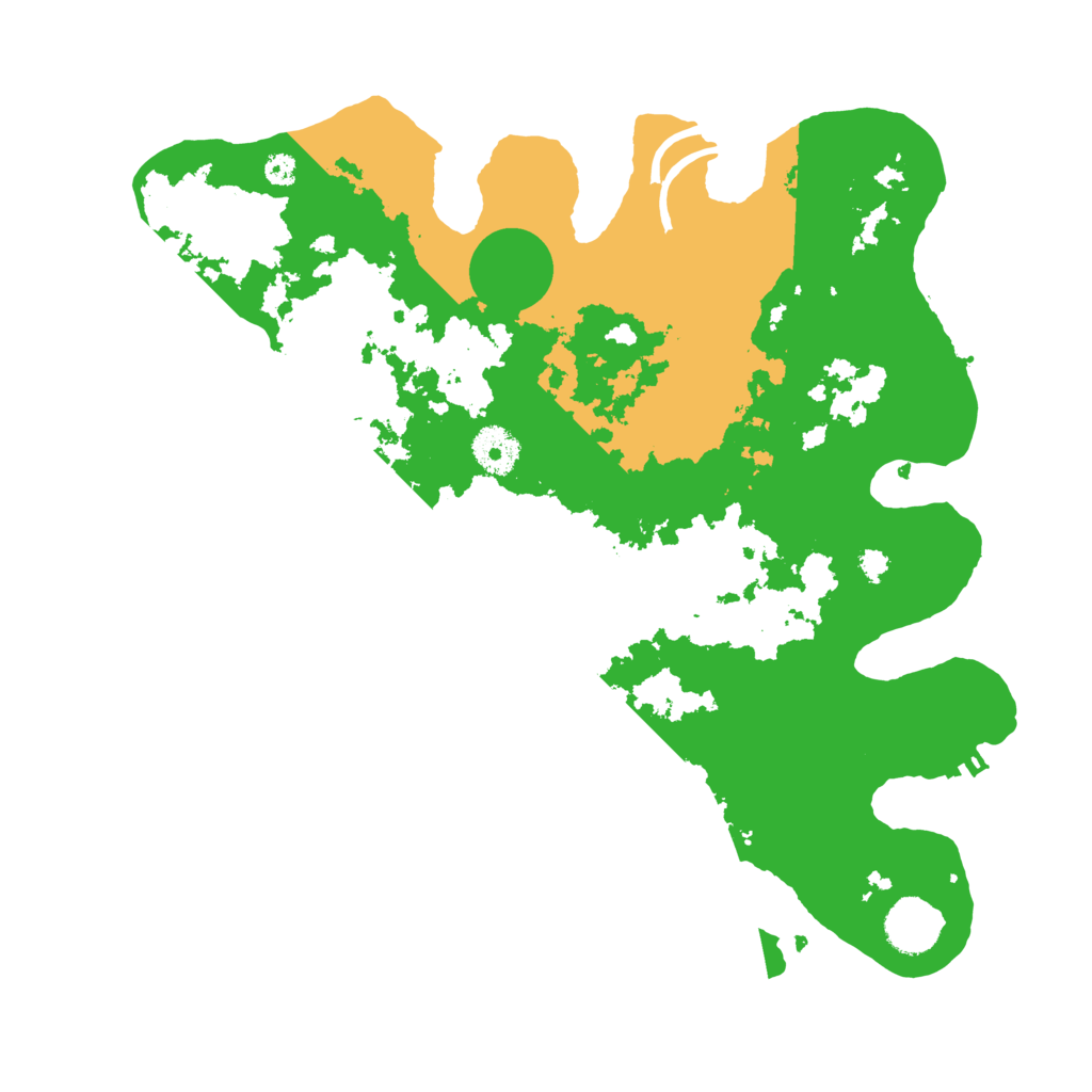 Biome Rust Map: Procedural Map, Size: 3500, Seed: 116456432