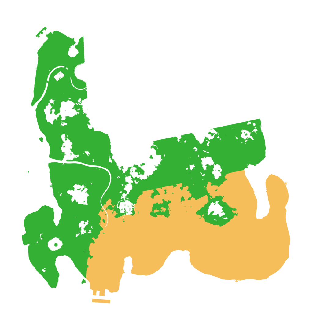 Biome Rust Map: Procedural Map, Size: 3500, Seed: 1200939764