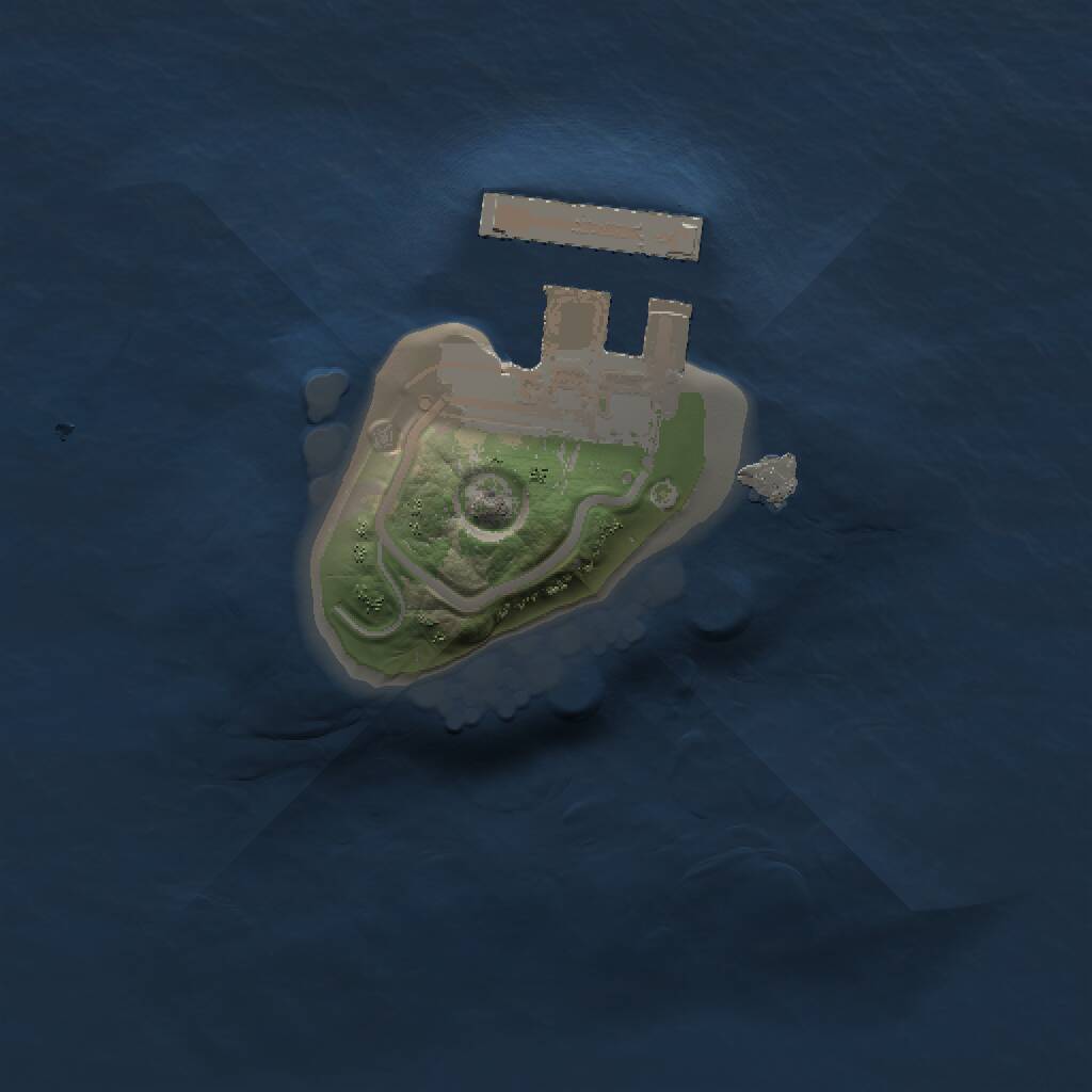 Rust Map: Procedural Map, Size: 1000, Seed: 12434215, 2 Monuments