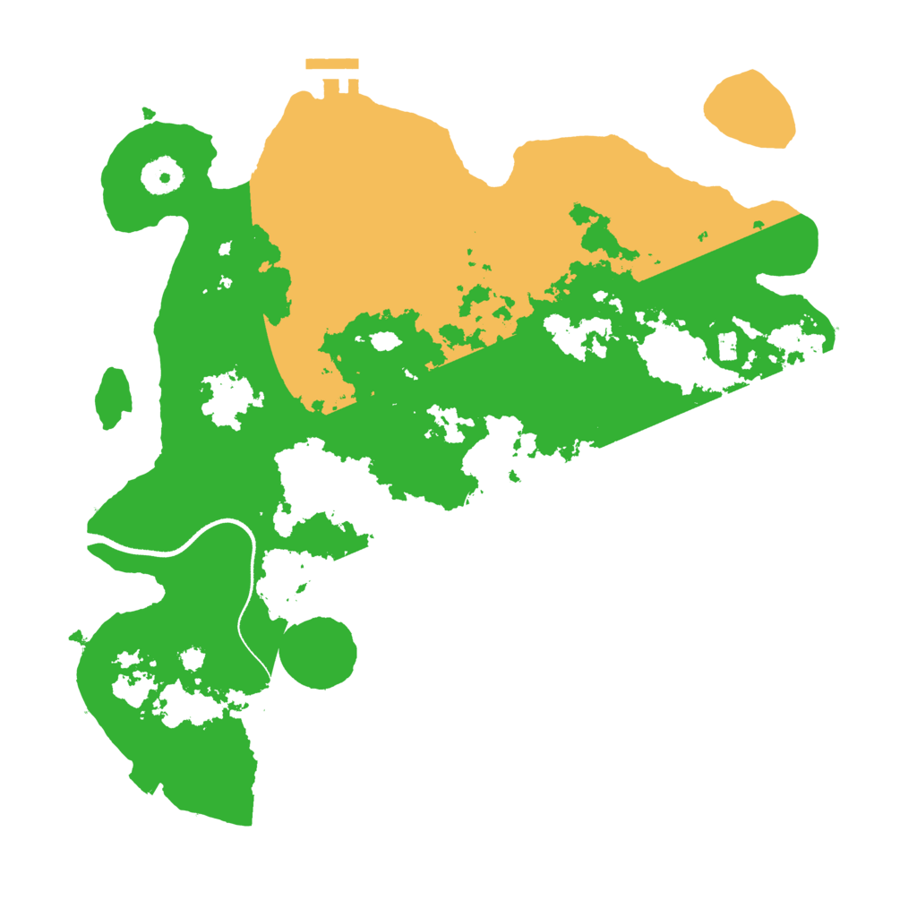 Biome Rust Map: Procedural Map, Size: 3500, Seed: 607189607