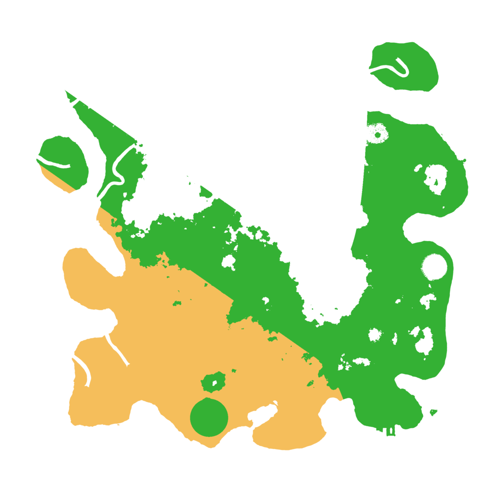 Biome Rust Map: Procedural Map, Size: 3500, Seed: 1234580992