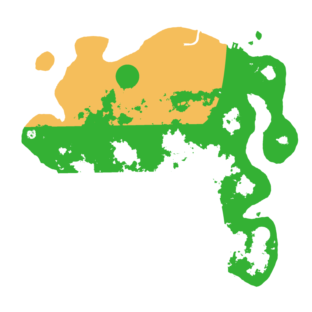 Biome Rust Map: Procedural Map, Size: 3500, Seed: 410152322