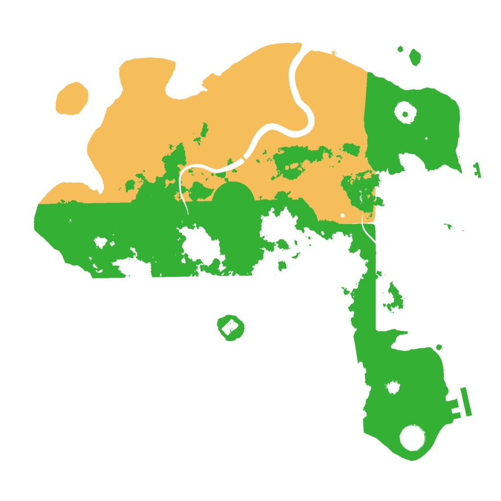 Biome Rust Map: Procedural Map, Size: 3500, Seed: 410152322