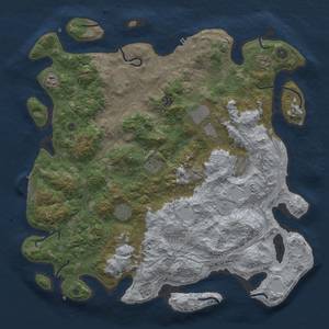 Thumbnail Rust Map: Procedural Map, Size: 4500, Seed: 1089793430, 17 Monuments