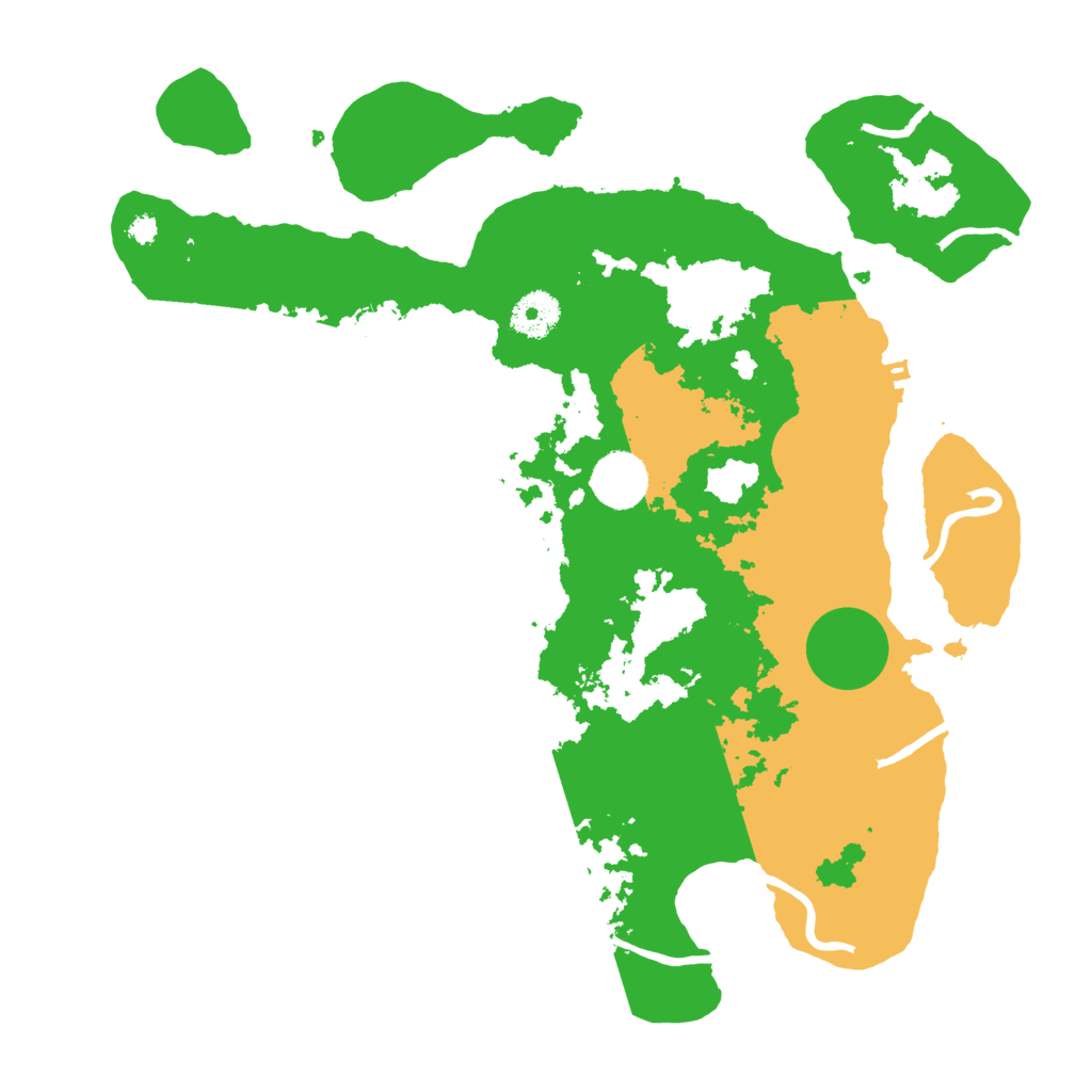 Biome Rust Map: Procedural Map, Size: 3500, Seed: 1258169982