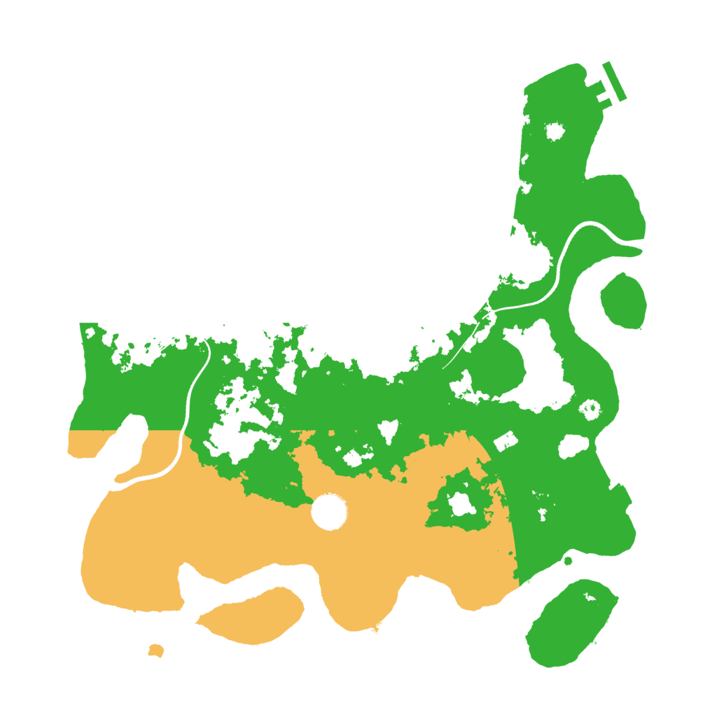 Biome Rust Map: Procedural Map, Size: 3500, Seed: 1616112155