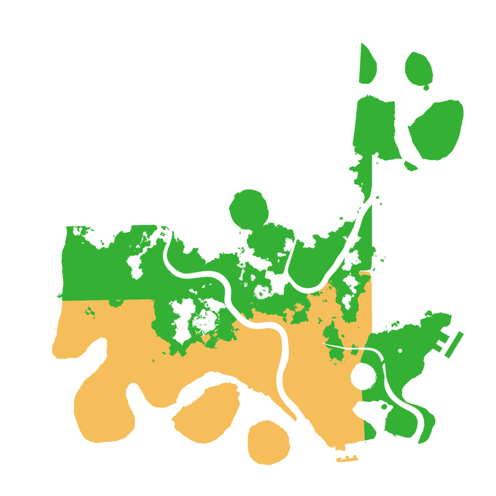 Biome Rust Map: Procedural Map, Size: 3500, Seed: 8963