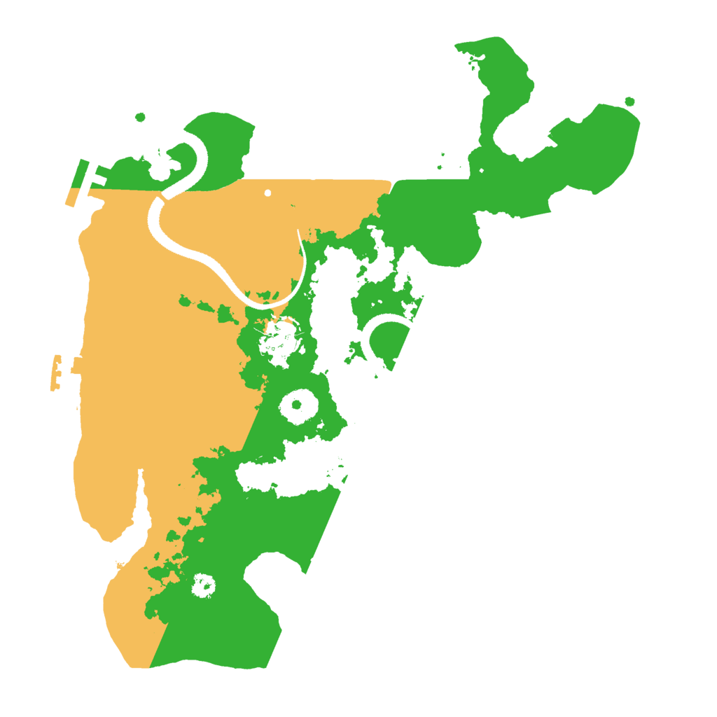 Biome Rust Map: Procedural Map, Size: 3000, Seed: 25558545
