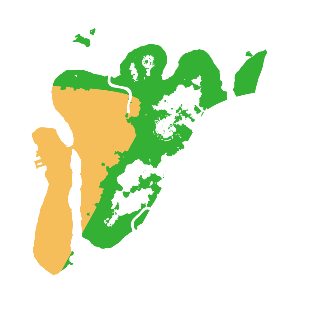 Biome Rust Map: Procedural Map, Size: 2500, Seed: 7510215