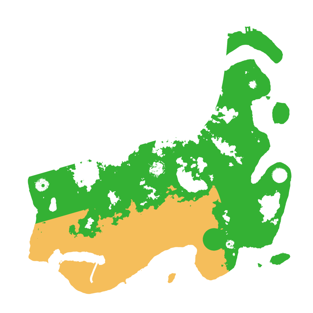 Biome Rust Map: Procedural Map, Size: 3700, Seed: 30923353