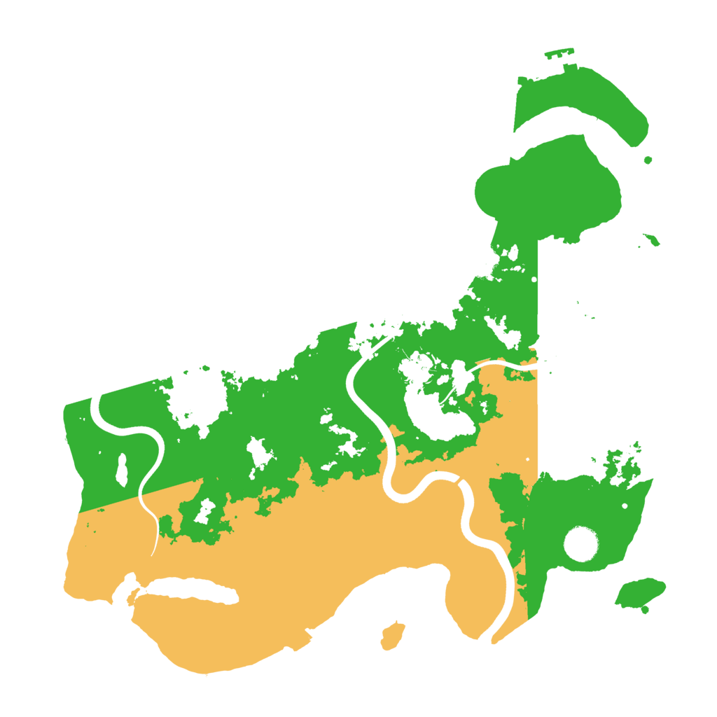 Biome Rust Map: Procedural Map, Size: 3700, Seed: 30923353