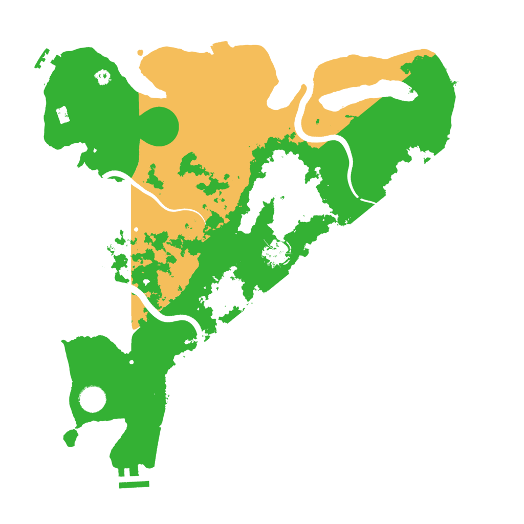 Biome Rust Map: Procedural Map, Size: 3500, Seed: 54465465