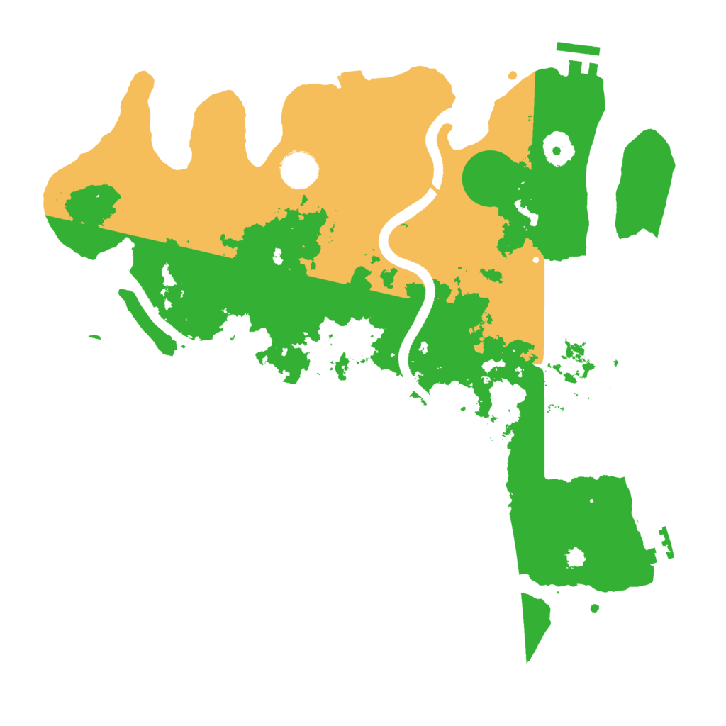 Biome Rust Map: Procedural Map, Size: 3400, Seed: 13579