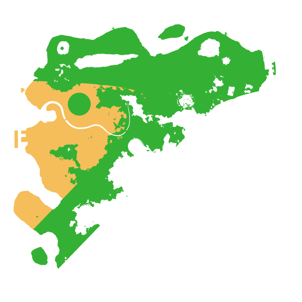 Biome Rust Map: Procedural Map, Size: 3500, Seed: 59527394