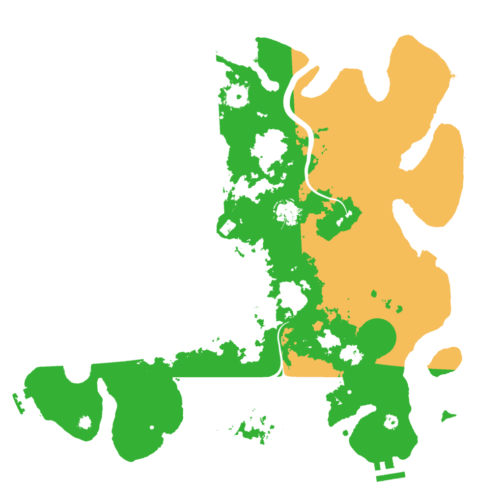 Biome Rust Map: Procedural Map, Size: 3500, Seed: 431311345