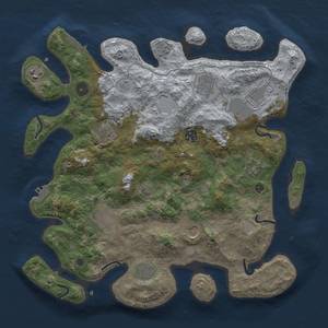 Thumbnail Rust Map: Procedural Map, Size: 3750, Seed: 692340171, 18 Monuments