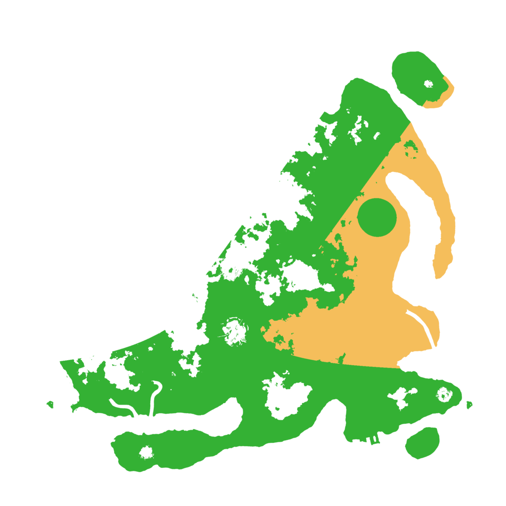 Biome Rust Map: Procedural Map, Size: 3500, Seed: 66432