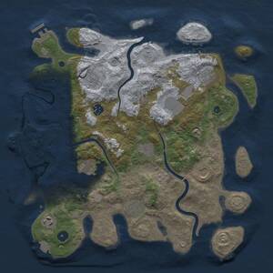 Thumbnail Rust Map: Procedural Map, Size: 3800, Seed: 55670, 16 Monuments