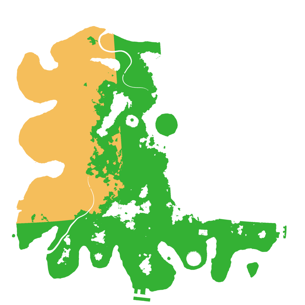 Biome Rust Map: Procedural Map, Size: 3666, Seed: 13251920