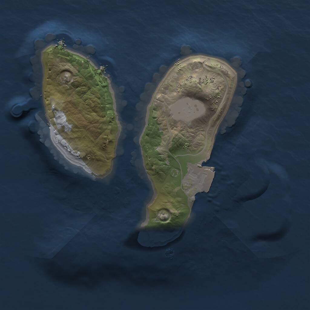 Rust Map: Procedural Map, Size: 1400, Seed: 759254528, 1 Monuments