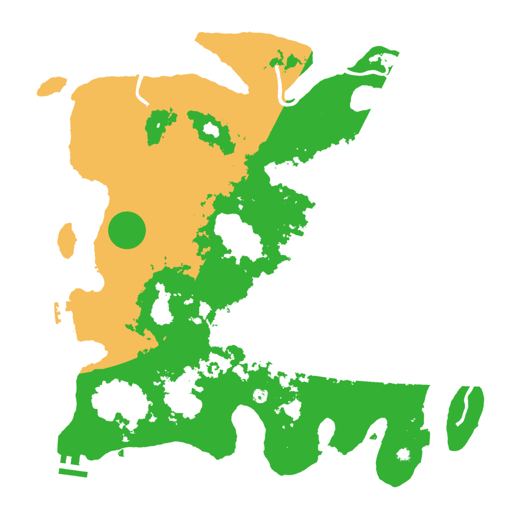 Biome Rust Map: Procedural Map, Size: 3700, Seed: 2033118200