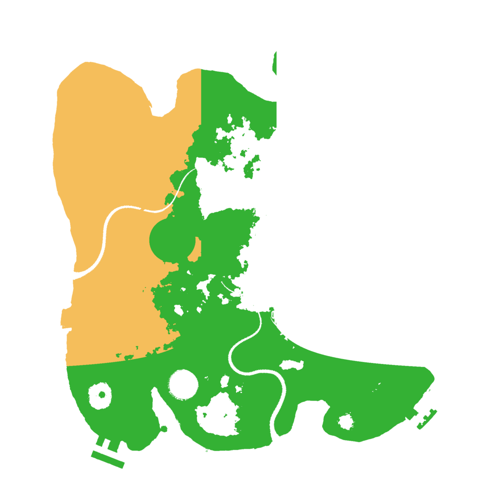 Biome Rust Map: Procedural Map, Size: 3000, Seed: 129754588