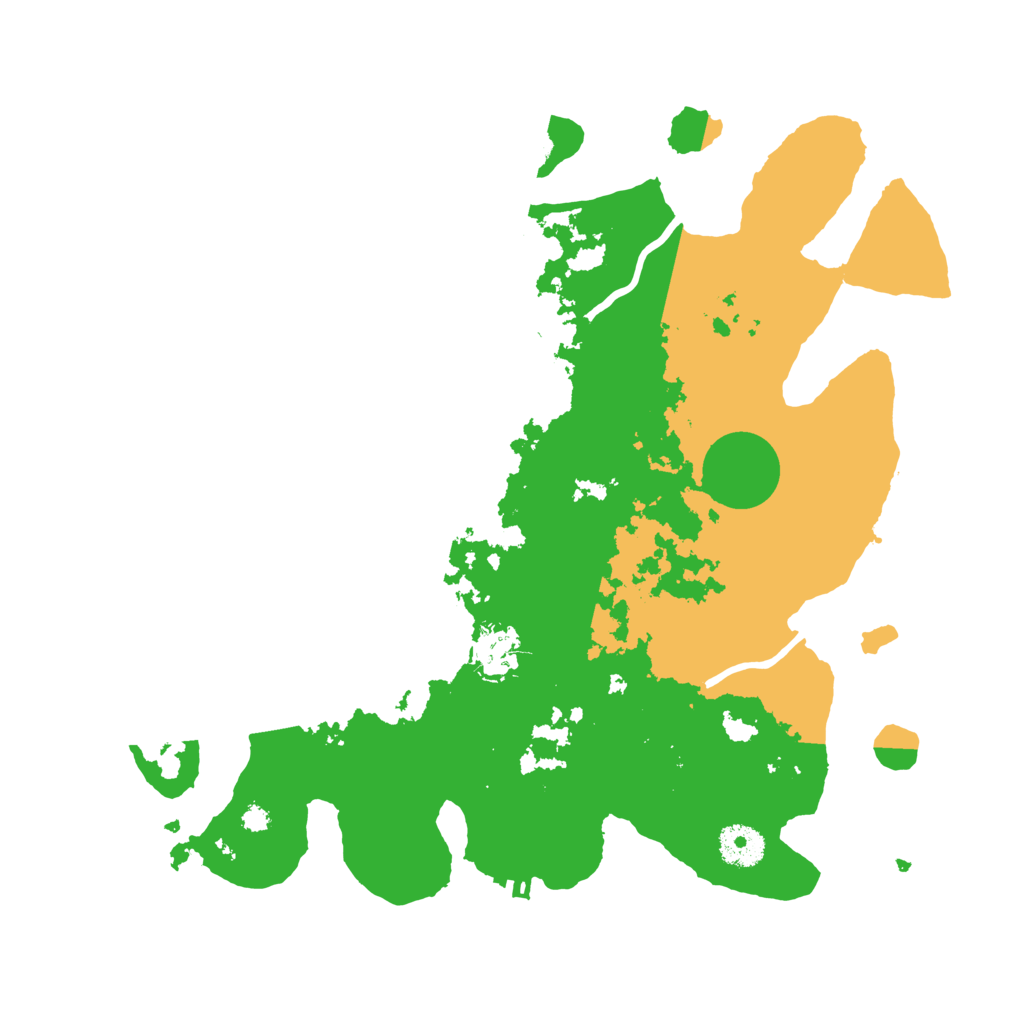 Biome Rust Map: Procedural Map, Size: 3500, Seed: 164299823