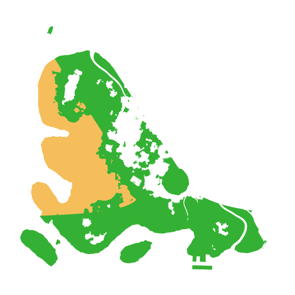 Biome Rust Map: Procedural Map, Size: 3000, Seed: 7854