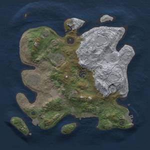 Thumbnail Rust Map: Procedural Map, Size: 3000, Seed: 7854, 11 Monuments