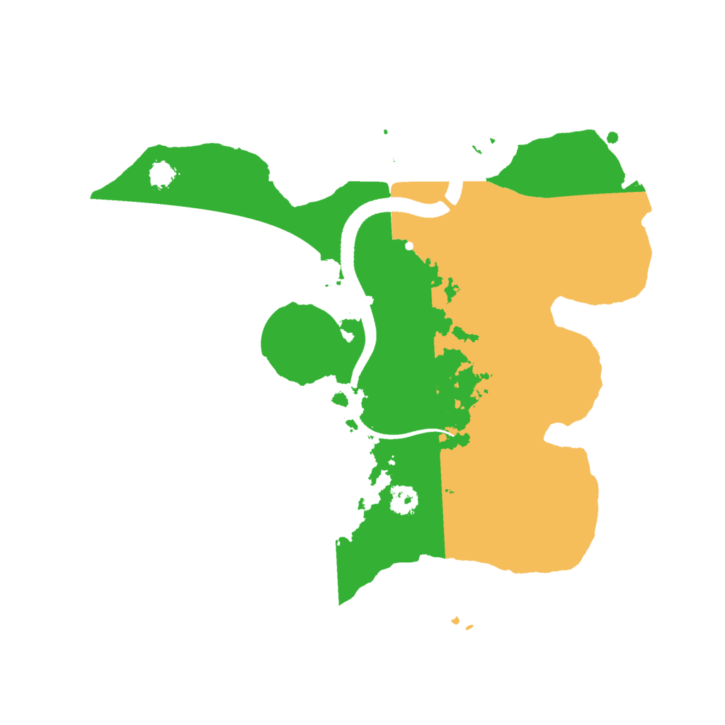 Biome Rust Map: Procedural Map, Size: 2500, Seed: 56456456