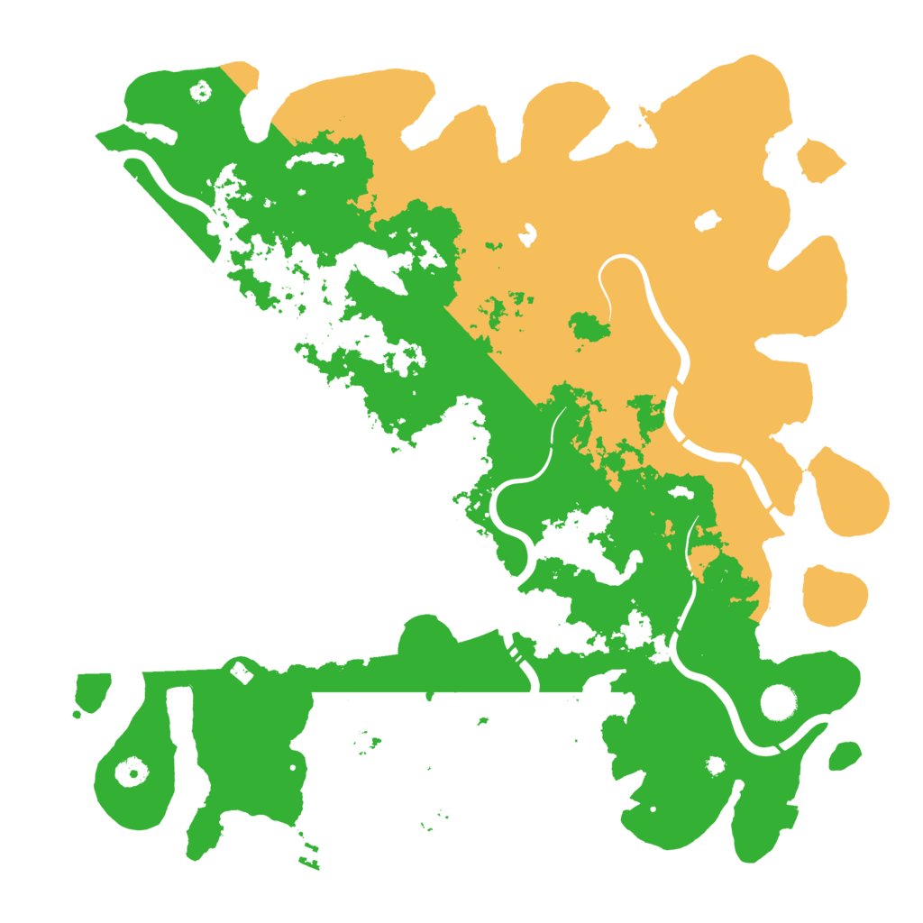 Biome Rust Map: Procedural Map, Size: 4500, Seed: 51228755