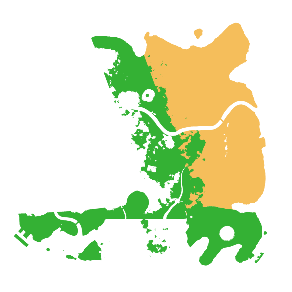 Biome Rust Map: Procedural Map, Size: 3500, Seed: 1315040200