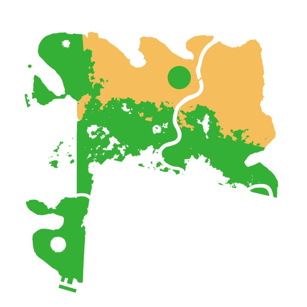 Biome Rust Map: Procedural Map, Size: 3500, Seed: 5818494