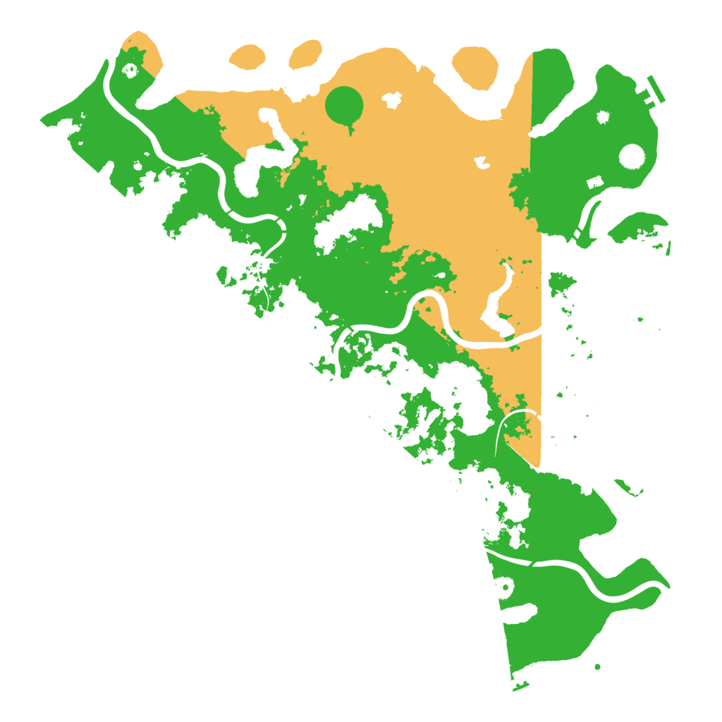 Biome Rust Map: Procedural Map, Size: 5000, Seed: 1176848717