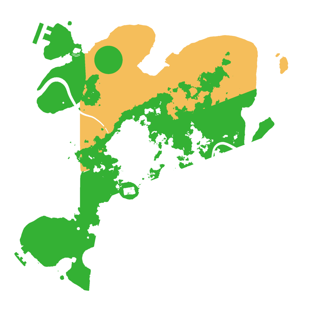 Biome Rust Map: Procedural Map, Size: 3000, Seed: 186052708