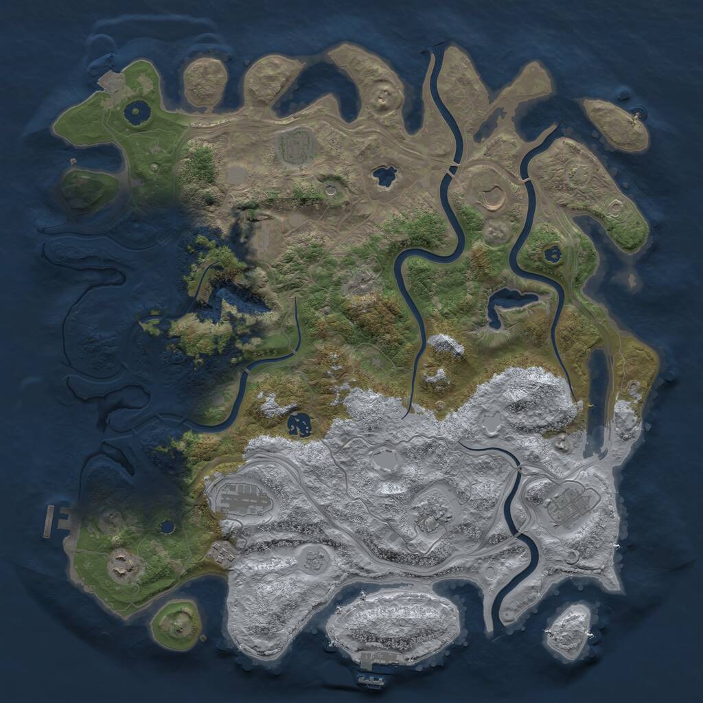 Rust Map: Procedural Map, Size: 4250, Seed: 73616452, 15 Monuments