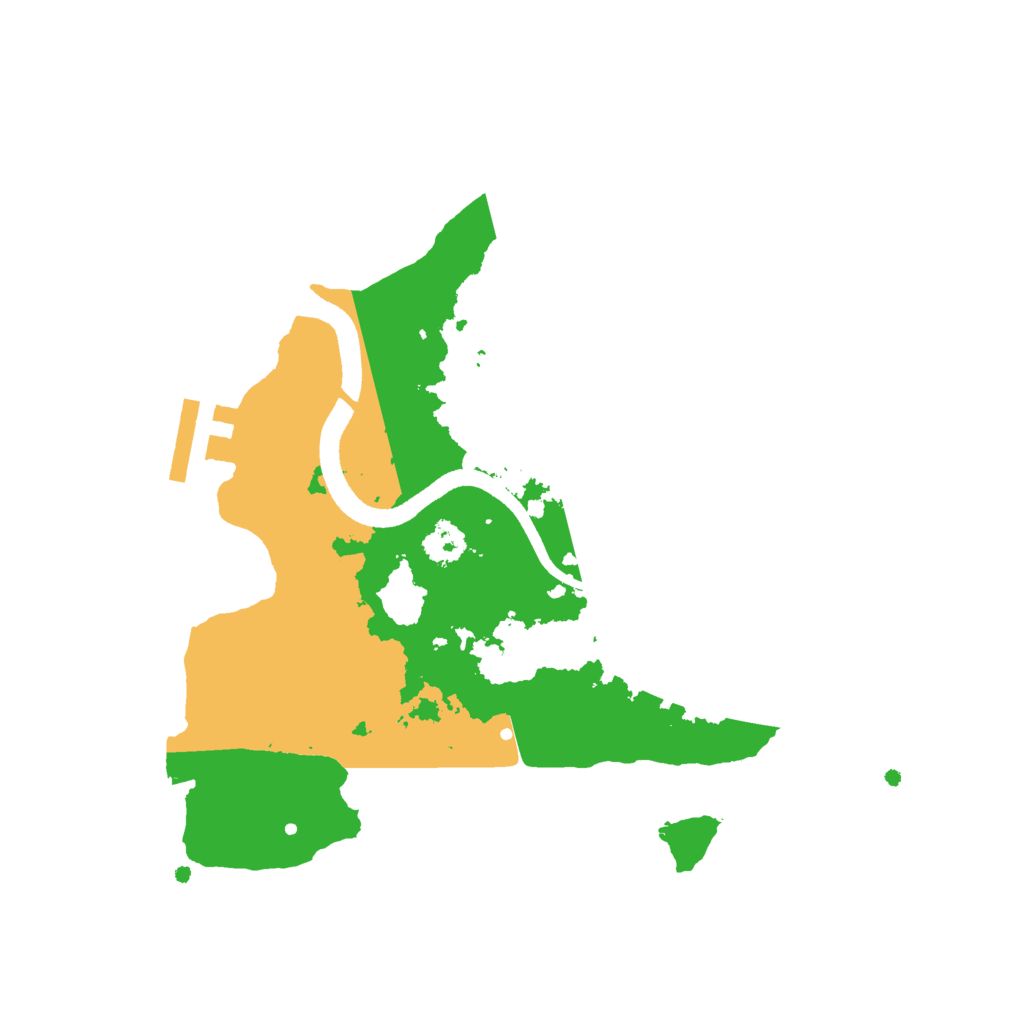 Biome Rust Map: Procedural Map, Size: 2500, Seed: 13763932