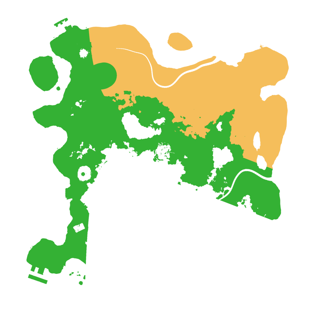 Biome Rust Map: Procedural Map, Size: 3300, Seed: 4308