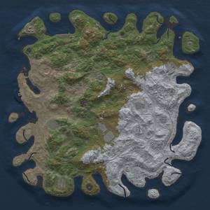 Thumbnail Rust Map: Procedural Map, Size: 4800, Seed: 1103990182, 18 Monuments