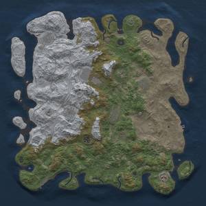 Thumbnail Rust Map: Procedural Map, Size: 4500, Seed: 2189952, 18 Monuments