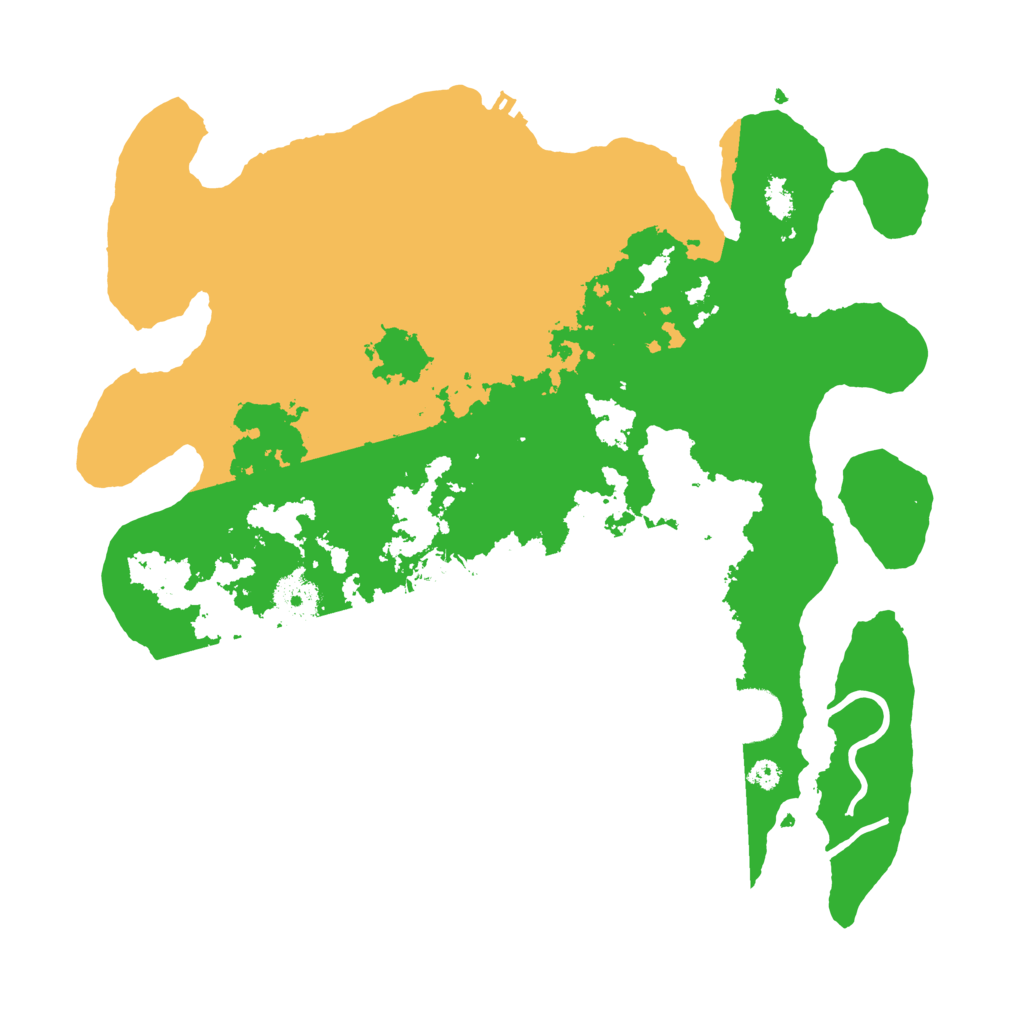 Biome Rust Map: Procedural Map, Size: 3500, Seed: 1985575514