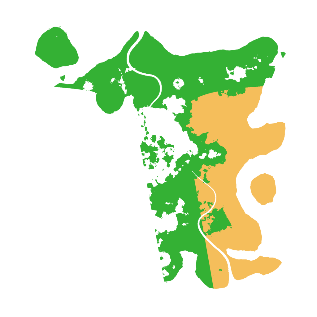 Biome Rust Map: Procedural Map, Size: 3000, Seed: 88616