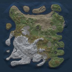 Thumbnail Rust Map: Procedural Map, Size: 3500, Seed: 1567786673, 13 Monuments