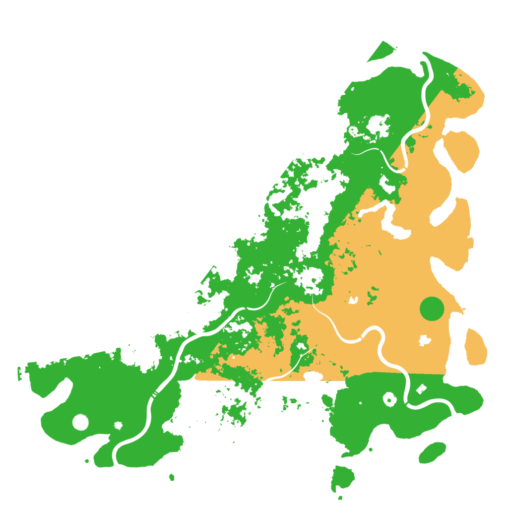 Biome Rust Map: Procedural Map, Size: 5500, Seed: 8639