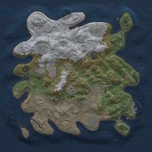 Thumbnail Rust Map: Procedural Map, Size: 3500, Seed: 1237552582, 16 Monuments