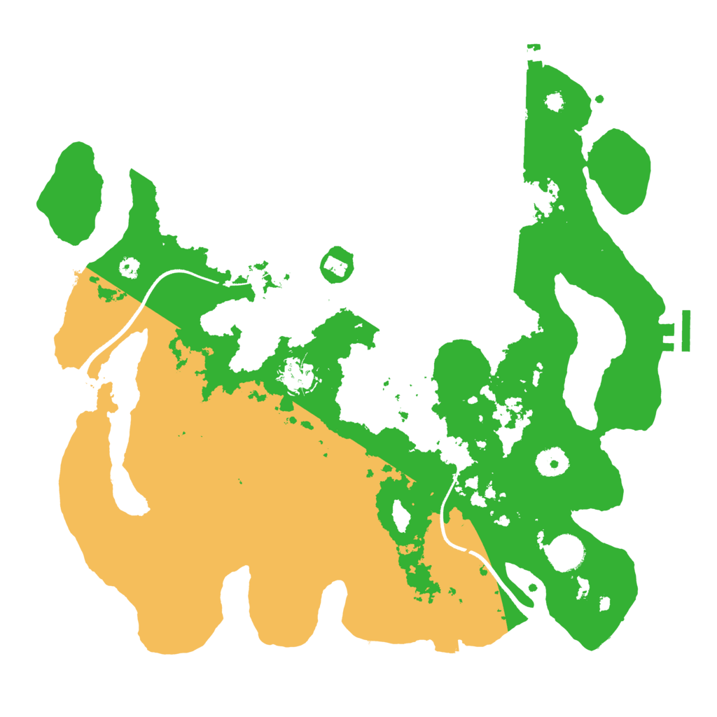 Biome Rust Map: Procedural Map, Size: 3500, Seed: 1368902161